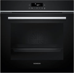 Siemens HB572ABS3, iQ300, Einbau-Backofen 60 x 60 cm, Air Fry, activeClean Pyrolyse Selbstreinung, LED-Touchbedienung, 3D Heißluft, Schnellaufheizung, cookControl10 Automatikprogramme, Edelstahl