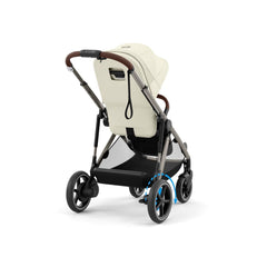 CYBEX Gold Kinderwagen e-GAZELLE S, Ab Geburt bis ca. 4 Jahre, Max. 22 kg (Single-Modus) / 2x 22 kg (Duo-Modus), All-in-1-System mit E-Antrieb und 20+ Konfigurationen, Moon Black