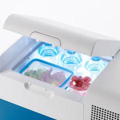 Mobicool MCF40, elektrische Kompressor-Kühlbox, 38 Liter, 12/24/230 V, Mini-Kühlschrank für Auto, Lkw, Boot, Reisemobil und Steckdose, Blue