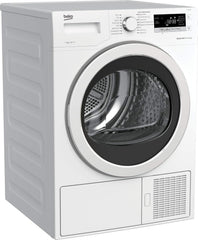 Beko B5T4824IF bPRO 500 Wäschetrockner, 8 kg, Frontlader Wärmepumpentrockner, allergikergeeignet, 15 Programme, Dampffunktion, Knitterschutz, Silent-Programm, AquaWave Schontrommel, Weiß
