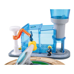Playtive Holz-Eisenbahn-Set Weltraumstation, 67-teilig - B-Ware neuwertig
