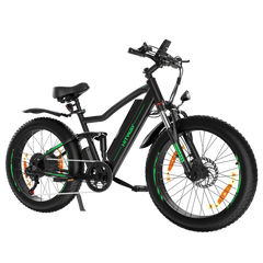 Hitway BK9 E-Bike - 500W Motor, 48V 15Ah, 26 x 4.0 Fat Tire - All-Terrain Mountain E-Bike