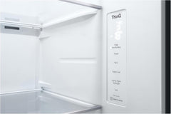 LG GSGV81PYLL Side by Side Kühlschrank, Klasse E, 635 L, Instaview, Kühlschrank mit Gefrierfach, Eis-, Crushed Ice- Wasserspender, Total NoFrost, Smart Inverter Kompressor, Wi-Fi