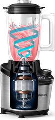 Philips Standmixer 7000 Series - 1500 Watt, 2 Liter, ProBlend Ultra Technologie, Schnellauswahlprogramme, HomeID Rezepte, Quick Clean-Funktion, 2 Tritan-Becher (HR3760/10)