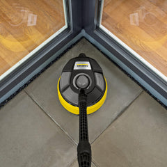 Krcher Flchenreiniger T-Racer T 7 Plus (Spritzwasserschutz, für groe Flchen, zwei Flachstrahldüsen, Handgriff für senkrechtes arbeiten, Powerdüse, Spüldüse)