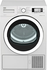 Beko B5T4824IF bPRO 500 Wäschetrockner, 8 kg, Frontlader Wärmepumpentrockner, allergikergeeignet, 15 Programme, Dampffunktion, Knitterschutz, Silent-Programm, AquaWave Schontrommel, Weiß