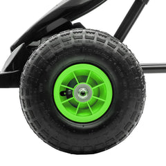HOMCOM Gokart Kinderfahrzeug 3-fach verstellbarer Sitz Gummireifen