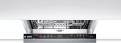 Bosch SRV2HKX41E Serie 2 Geschirrspüler Vollintegriert, 45 cm breit, Besteckkorb, Extra Trocknen auf Knopfdruck, InfoLight rot, AquaStop Schutz gegen Wasserschäden, Mehrfarbig