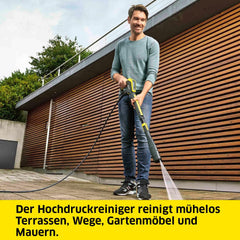 Krcher Hochdruckreiniger K 5 Compact, Druck: max. 145 bar, Durchfluss: max. 500 l/h, Flchenleistung: 40 m/h, Wasserfilter, Gewicht: 12 kg, Hochdruckschlauch und -pistole, Dreckfrser, Strahlrohr