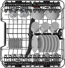 Bauknecht BCIO 3T341 PLET Vollintegrierbarer Geschirrspüler 60 cm /Edelstahl/14 Maßgedecke/10 Standardprogramme und 1 Sensorprogramm/PowerClean/ActiveDry/Besteckschublade/Vollwasserschutz